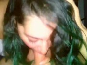 Gorgeous teen blows until cum in mouth 9/16