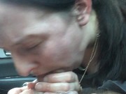 highschool girl gets her throat fucked for first time in the car 13/16