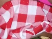 Tremenda paja salvaje platano y todo  9/16