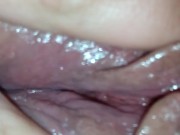 PAWG lesbian makes BBW gf squirt with giant pink dildo and hand 9/16