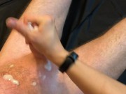 Intense edging and huge cum shot after week in chastity 15/16