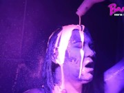 Neon UV Paint Sploshing! Blacklight Synth Rave Music Video 13/16