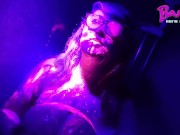 Neon UV Paint Sploshing! Blacklight Synth Rave Music Video 3/16
