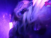 Neon UV Paint Sploshing! Blacklight Synth Rave Music Video 6/16