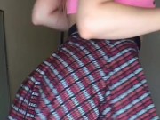 Slutty clothes try on haul pussy tease 7/16