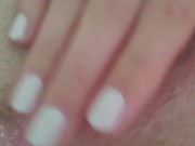 my pussy gets extremely  wet and juicy after I play with my clit. 10/16