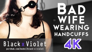 Bad wife wearing Handcuffs 4K - RedTube