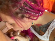 Dreadhead girl puff and fuck on the balcony teaser 14/16