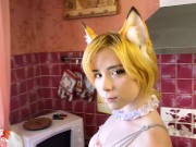 Горничная Лисичка Намекнула Хозяину Что Хочет Жесткую Еблю  На Кухне 1/16