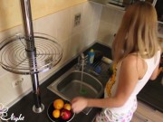 Babe Masturbate Pussy Big Banana and Orgasm - Food Fetish 3/16