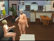 With a lover. Elderly businessman fucks | video game sex 1/16