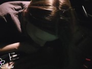 Horny Babe Sucking Dick Stranger in the Taxi - Cum Closeup 10/16