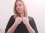 Babe Passionate Caresses Big Boobs - Solo Closeup 1/16