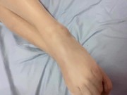 Footjob In Stockings Asian Office Girl Cum On Feet 1/16