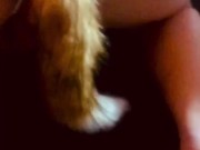 ANAL FUR TAIL TOY PLUS ROUGH MILF FUCK (2ND TIME DOING ANAL) 1/16