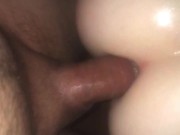 ANAL FUR TAIL TOY PLUS ROUGH MILF FUCK (2ND TIME DOING ANAL)