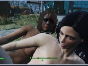 Lesbian sex right on the road to the village | fallout 4 vault girls 13/16