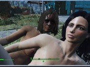 Lesbian sex right on the road to the village | fallout 4 vault girls 14/16