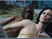 Lesbian sex right on the road to the village | fallout 4 vault girls 16/16