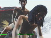 Lesbian sex right on the road to the village | fallout 4 vault girls 6/16