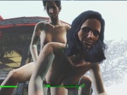 Lesbian sex right on the road to the village | fallout 4 vault girls 7/16