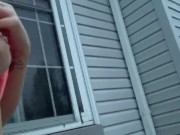 outside masturbating *neighbours outside* 15/16