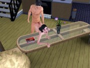 Fucked wife while mother-in-law on the table | sims 3 sex 9/16