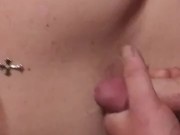 Horny Little Dick Masturbates in front of Woman 12/16