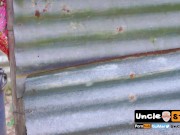 Thai girl wearing Thai clothes is walking naked around the forest 16/16