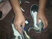 Cutting slave shoes and socks 15/16