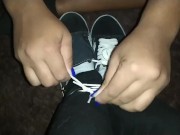 Cutting slave shoes and socks 2/16