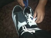 Cutting slave shoes and socks 3/16