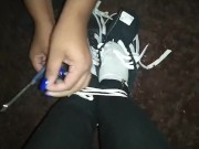 Cutting slave shoes and socks 4/16