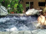 She swallowed my cum after great fuck in jacuzzi - Amateur Russian couple 10/16