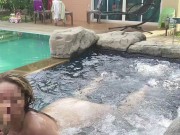 She swallowed my cum after great fuck in jacuzzi - Amateur Russian couple 15/16