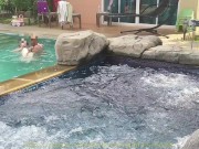 She swallowed my cum after great fuck in jacuzzi - Amateur Russian couple 16/16