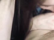 Quick nut in her throat 10/16