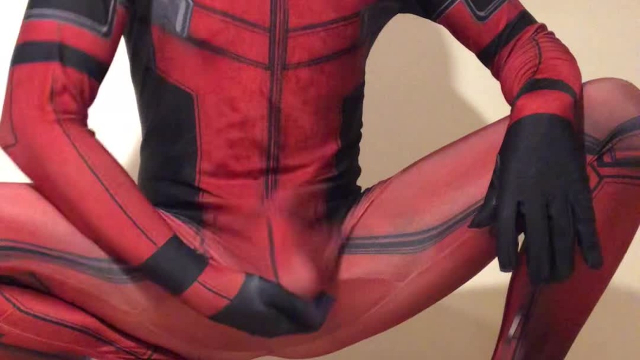 WANKING in my New DEADPOOL Outfit ** Rock HARD COCK & Super HORNY ** -  RedTube