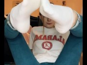 watch me show off my after work stinky feet 5/16