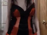 You walk in on your brunette and make her use her anal hook 2/16