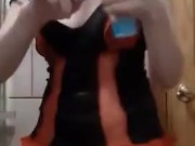 You walk in on your brunette and make her use her anal hook 5/16