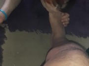  licks guys feet to get her fix 5/16