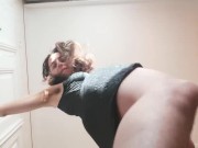 Looking Up A Giantess' Dress 3/16