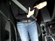 Public masturbation in the parking lot, almost caught while play with pussy 2/16