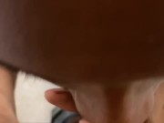 Sexy MILF Meets sons best friend in bathroom to give him sloppy blowjob 1/16