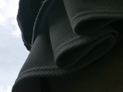 I Soak My Panties, Socks and Shoes on Walk in Forest 14/16