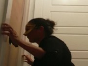 Wife uses homemade gloryhole 1/16