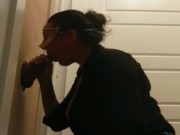 Wife uses homemade gloryhole 8/16