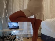 Stretch My Pussy! Getting Soaking Wet and Horny During Yoga Workout 3/16