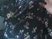 彼氏持ちJD　電車内でプチ露出＆フェラ　College teen public training and blowjob in train 6/16